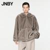 JNBY 2024 Winter Faux Fur Hooded Coat