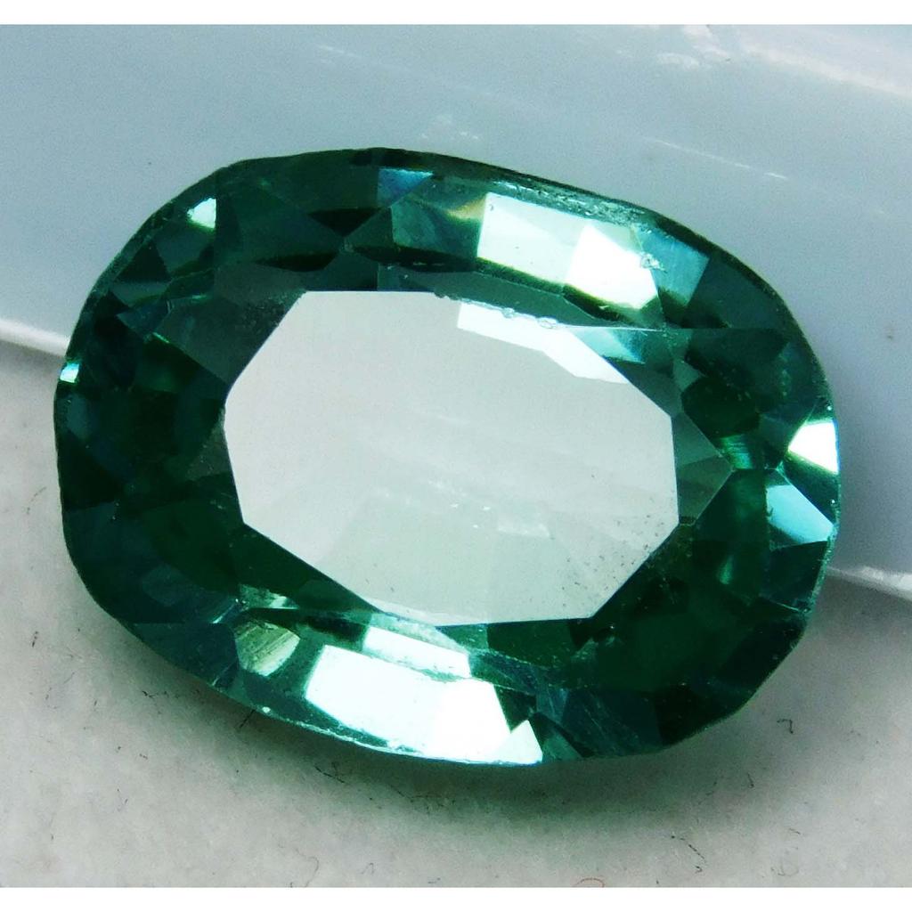 Natural Teal Sapphire Oval Cut Bluish Green 7 Carat Loose Gemstone CERTIFIED A-4247