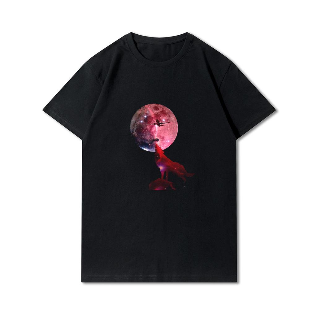 100 vzorů letní nadměrná trička pro ženy s potiskem zvířat, ležérní krátké rukávy, 100% bavlna, výstřih do O