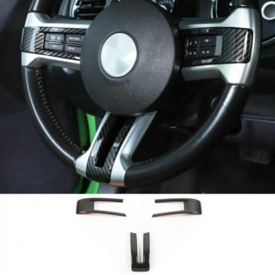 Carbon Fiber Steering Wheel Frame Trim for Ford Mustang 2009-2013 Accessories