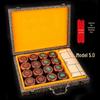 Premium Small-leaf Red Sandalwood Folding Chinese Chess Set