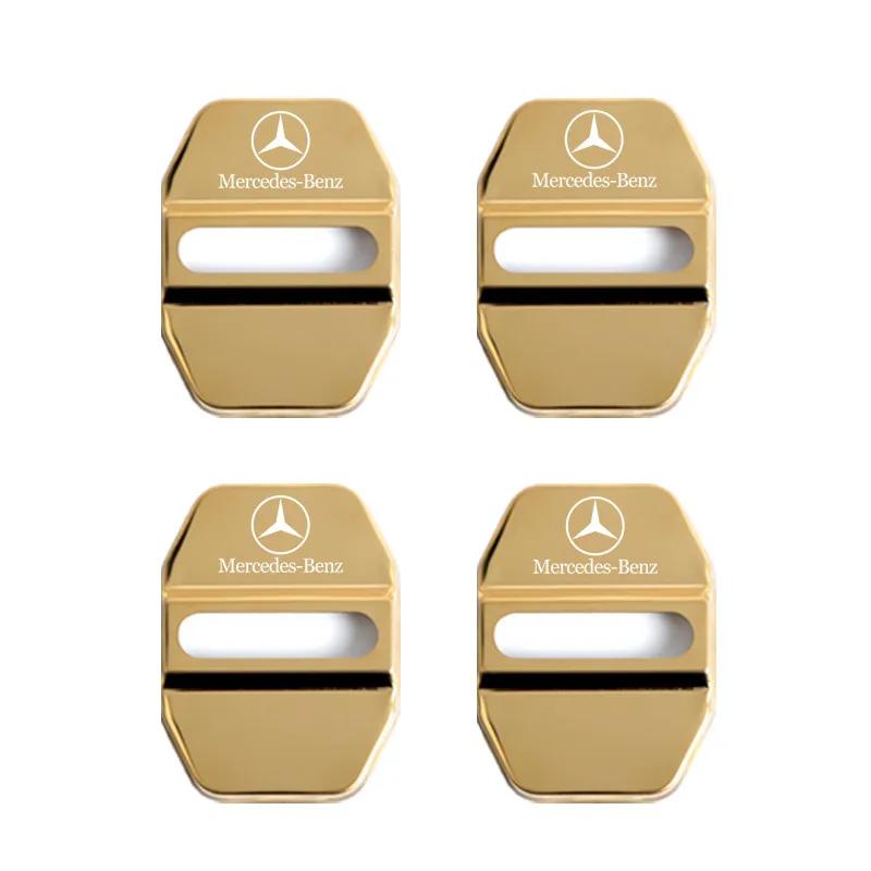 

GLC GLB Car Styling Car Door Lock Covers stikcer Case for Mercedes Benz New B/C/E Class A Class C200L GLC GLK CLA GLA Accessori