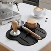Silicone Material Espresso Tamping Pad Non-Slip Powder Hammer Holder  Cafe Barista