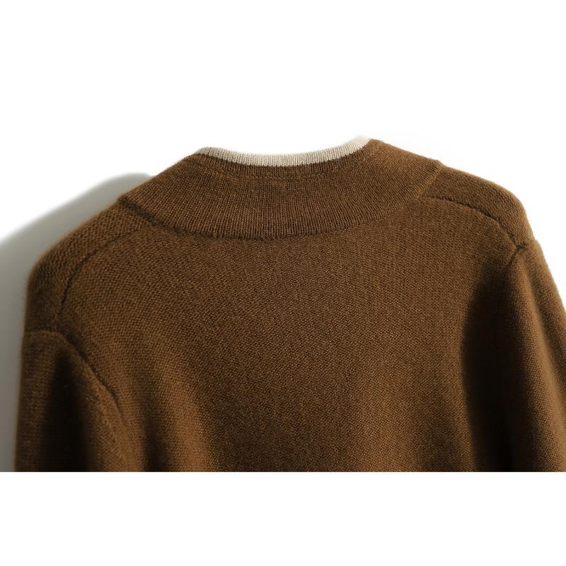 Dámský volný podzimní pletený kardiganový svetr top