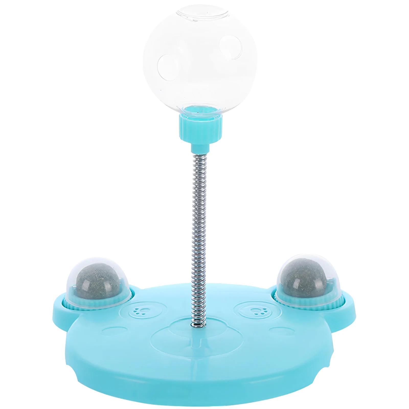 New Cat Leakage Ball Toy Safe Interactive Cat Treat Dispenser Sturdy Help Feeding Ball Pet Feeder Toy for Your Home