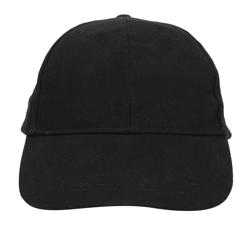 

Black Cotton Unisex Spring Autumn Sports Cycling Baseball Hat Outdoor Sunscreen Peaked CapBlack чорний