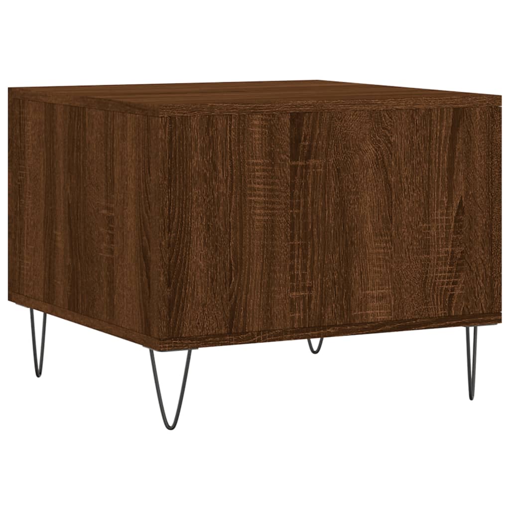 Coffee Tables 2 Pcs Brown Oak Effect 50x50x40 Cm Particleboard