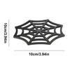 1/6pcs Halloween Coaster Halloween Table Decor Spider Web Coasters Festive Halloween Table Placemats For Home Decoration