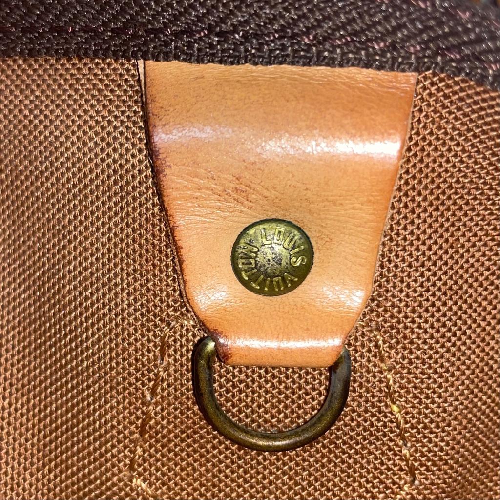 Used Louis Vuitton Monogram Speedy 25 M41528 Boston Bag Brown Authentic 1215