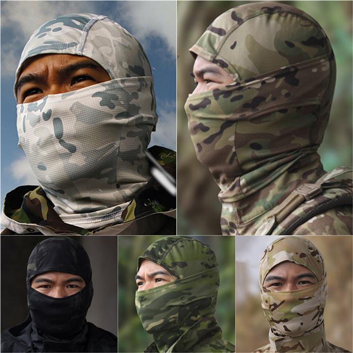 Buy Outdoor Face Mask Camouflage Military Army Headgear Balaclava