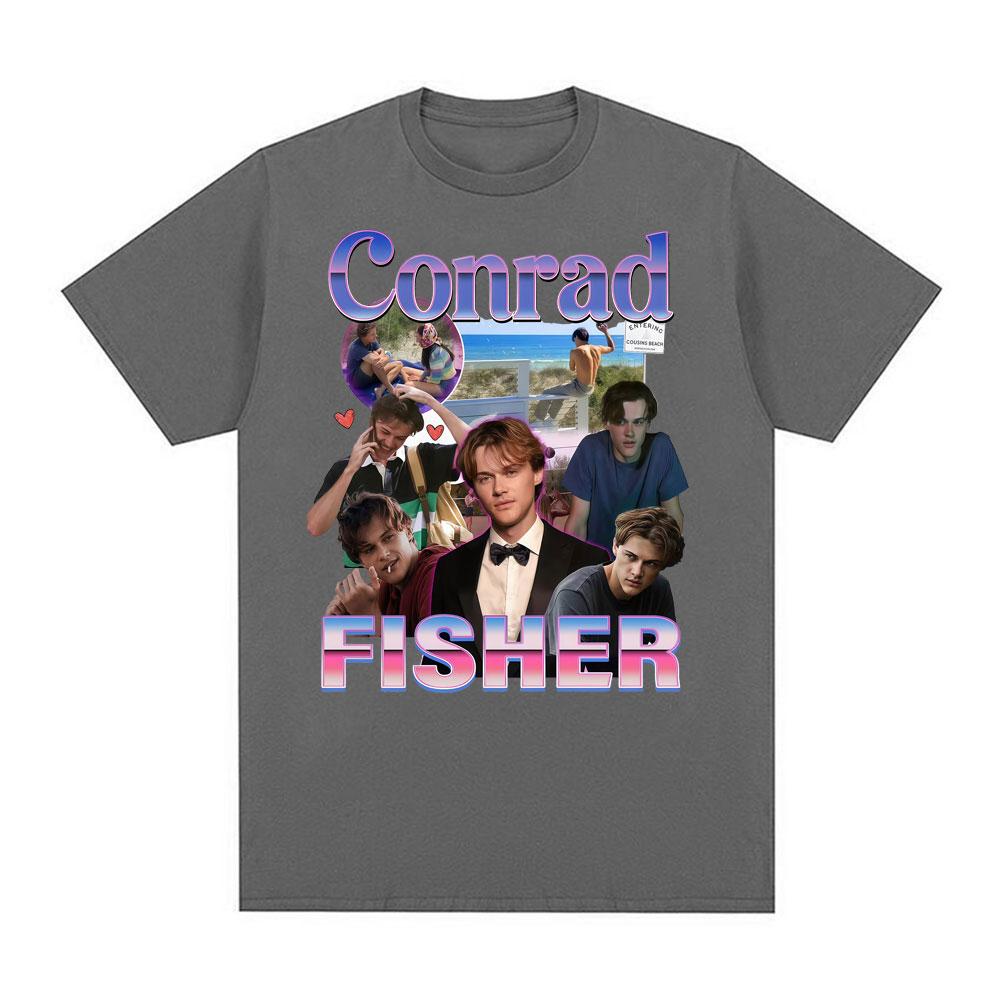 Team Conrad Cousins Beach Graphic T Shirts Unisexs Clothing Conrad Fisher Movie Y2k Tee Shirt Unisex 100 Cotton Oversized Tshirt