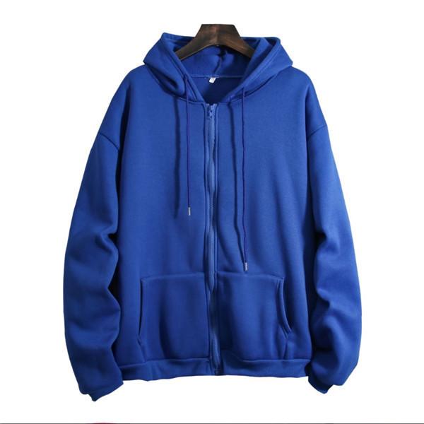Men's and Women's Zipper Hoodie - 2025 Autumn/Winter Long Sleeve Loose Fit with Plus Velvet