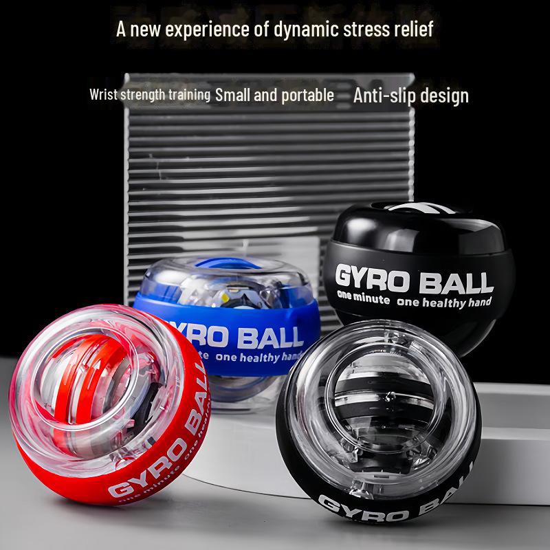 5-stopniowy, zmieniający kolor, cichy, metalowy żyroskop do ćwiczeń dłoni wzmacniający nadgarstek i redukujący stres