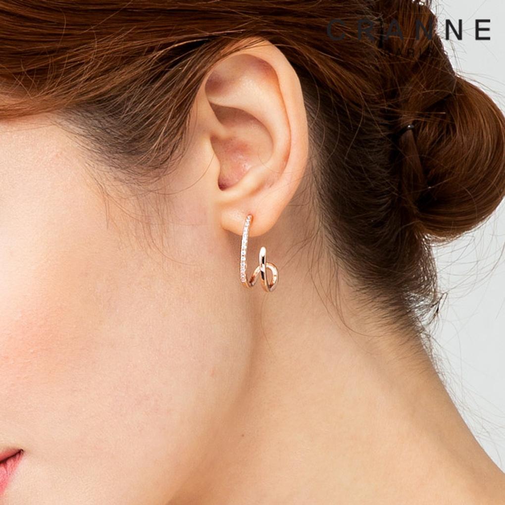 14K Line Ring Earrings (Gold Filled) C24EGF093