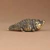 Vintage Brass Crocodile Mini Figurine Antique Animal Statue Desktop Ornament Home Decor Handmade Crafts Tea Pet Decoration