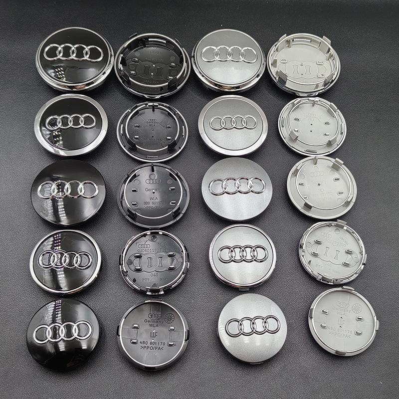 For Audi A5 4pcs 60mm 61mm 68mm 69mm 77mm Audi Hub Caps Car Wheel Center Caps For Audi A1 A2 A3 A4 A5 A6 A7 A8 S3 S6 Q3 Q5 Q7 Accessories