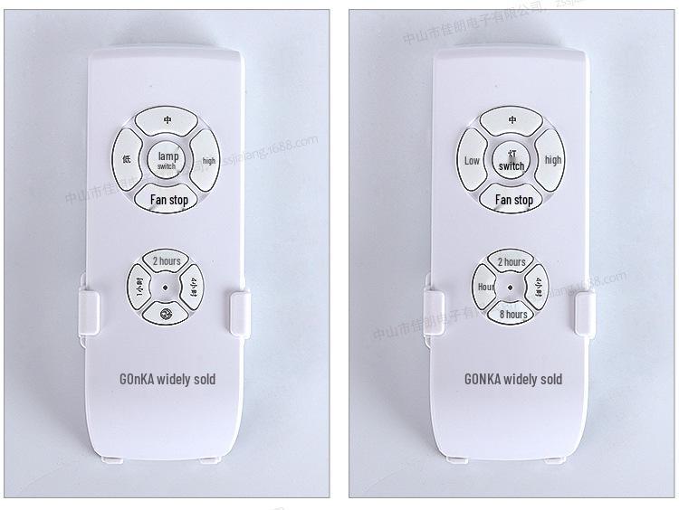 GONKA Guangjia Ceiling Fan Light with Invisible Blades – Remote Control 220V, Batteries Included