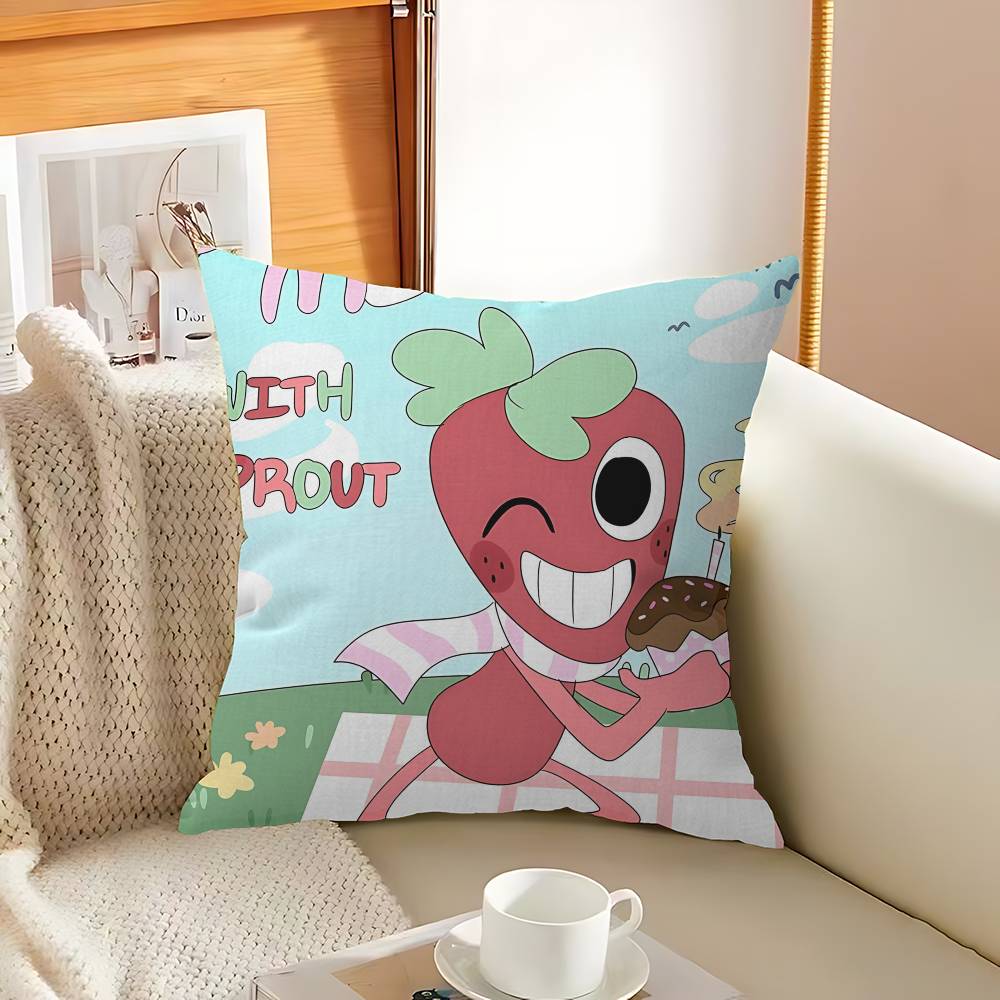 Популярная Хоррор Игра D-dandys W-world Кленовый Дизайн Наволочка Счастливый Осенний Урожай Декор Праздничный Декор Наволочка 12x12Inch