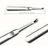 Premium Cuticle Remover Tool: Surgical Grade Stainless Steel Nail Art Manicure Scraper for Dead Skin & Nail Cleaning