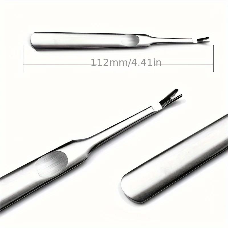 Premium Cuticle Remover Tool: Surgical Grade Stainless Steel Nail Art Manicure Scraper for Dead Skin & Nail Cleaning