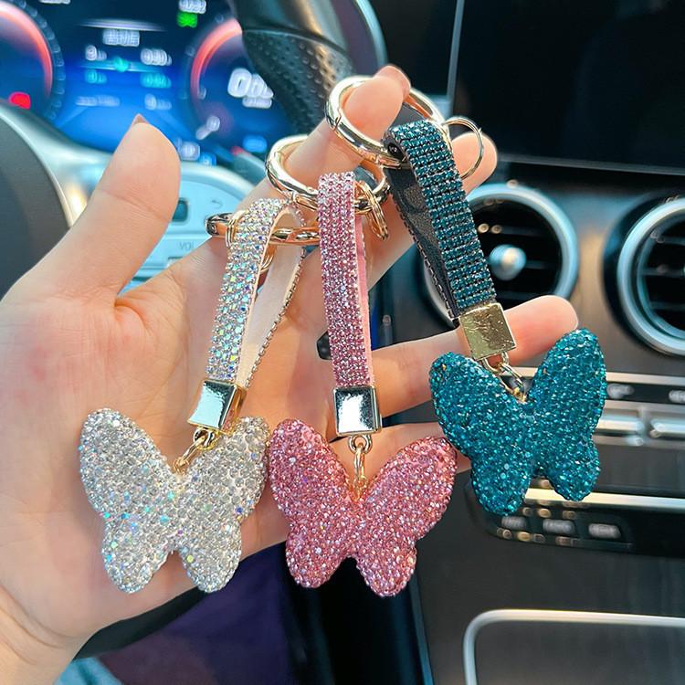 Elegantní Jednoduchá Kovová Klíčenka Pro Ženy Stylový Doplněk Pro Tašky Peněženky Nebo