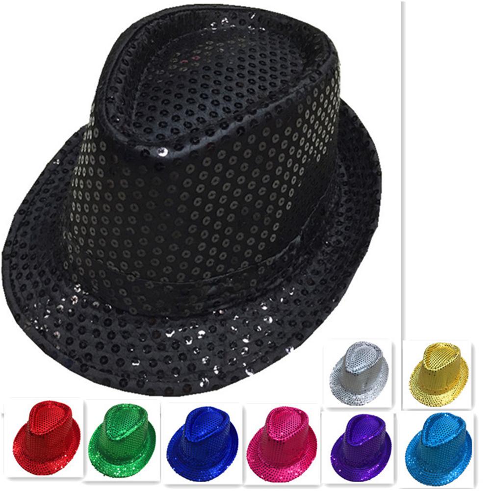 Children Jazz Top Hat Bright Color Sequined Show Hat