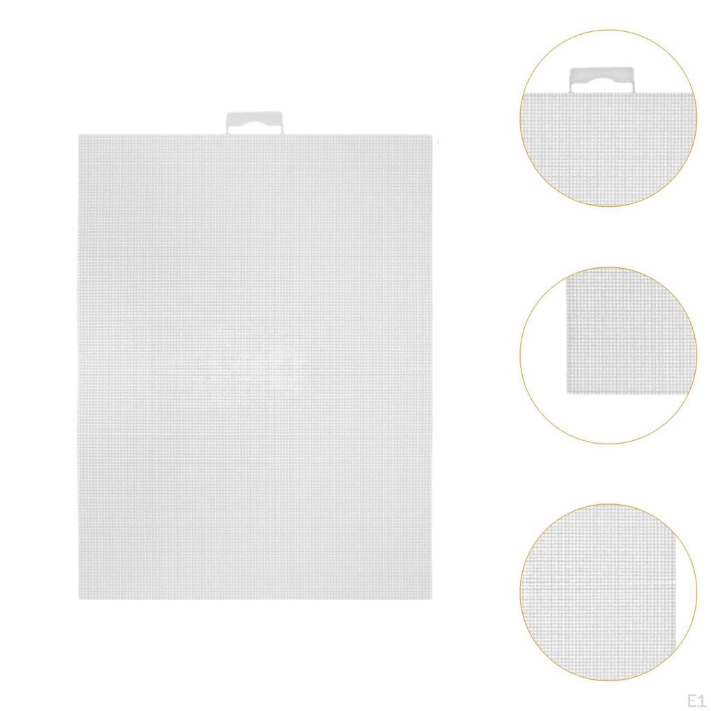 10x Mesh Canvas Sheets Making Dividers Knitting Lightweight for Embroidery