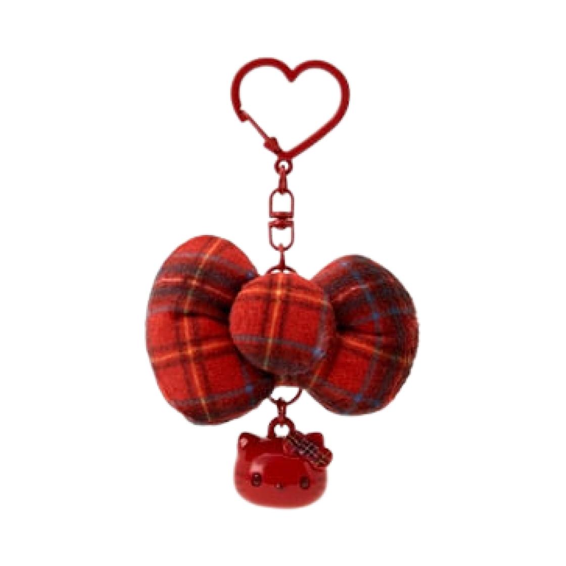 Sanrio Hello Kitty I Love Hello Kitty Ribbon Keychain Candy Red ONE SIZE