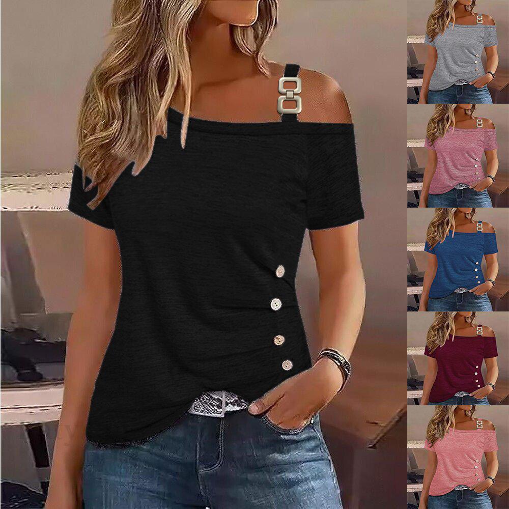 2025 Autumn/Winter Women's Round Neck Casual Long Sleeve Button Knit Top