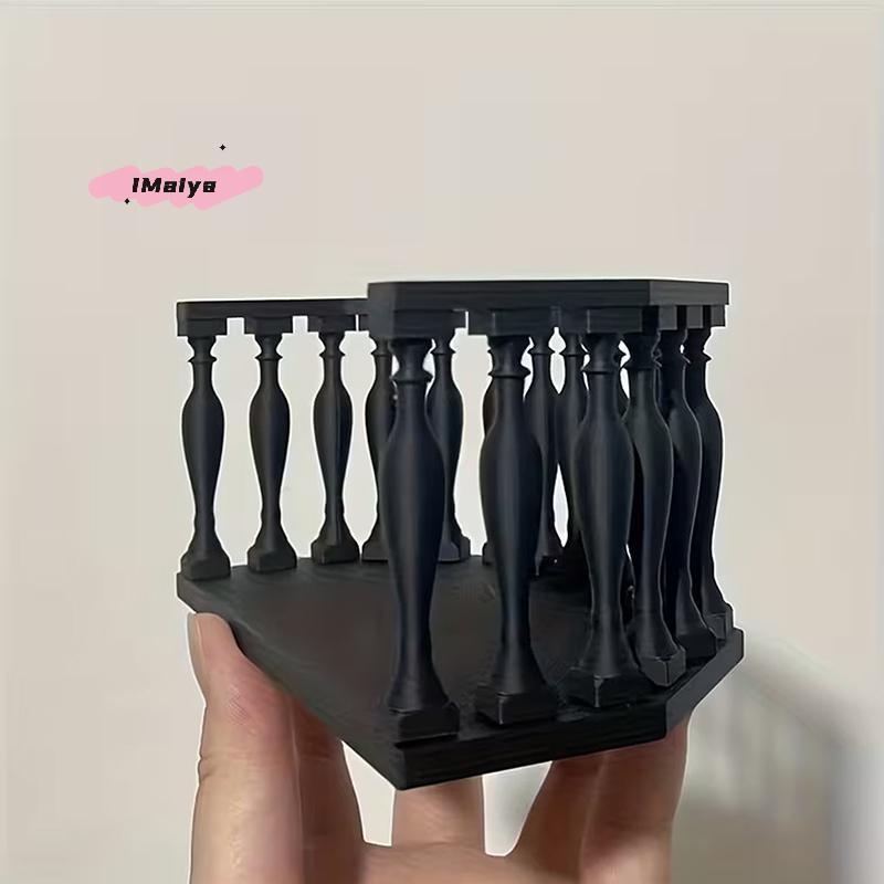 M-Miniature Dollhouse Balcony With Railing European Balcony Suitable For Collectors, Miniature Scenes, DIY Dollhouse Accessories