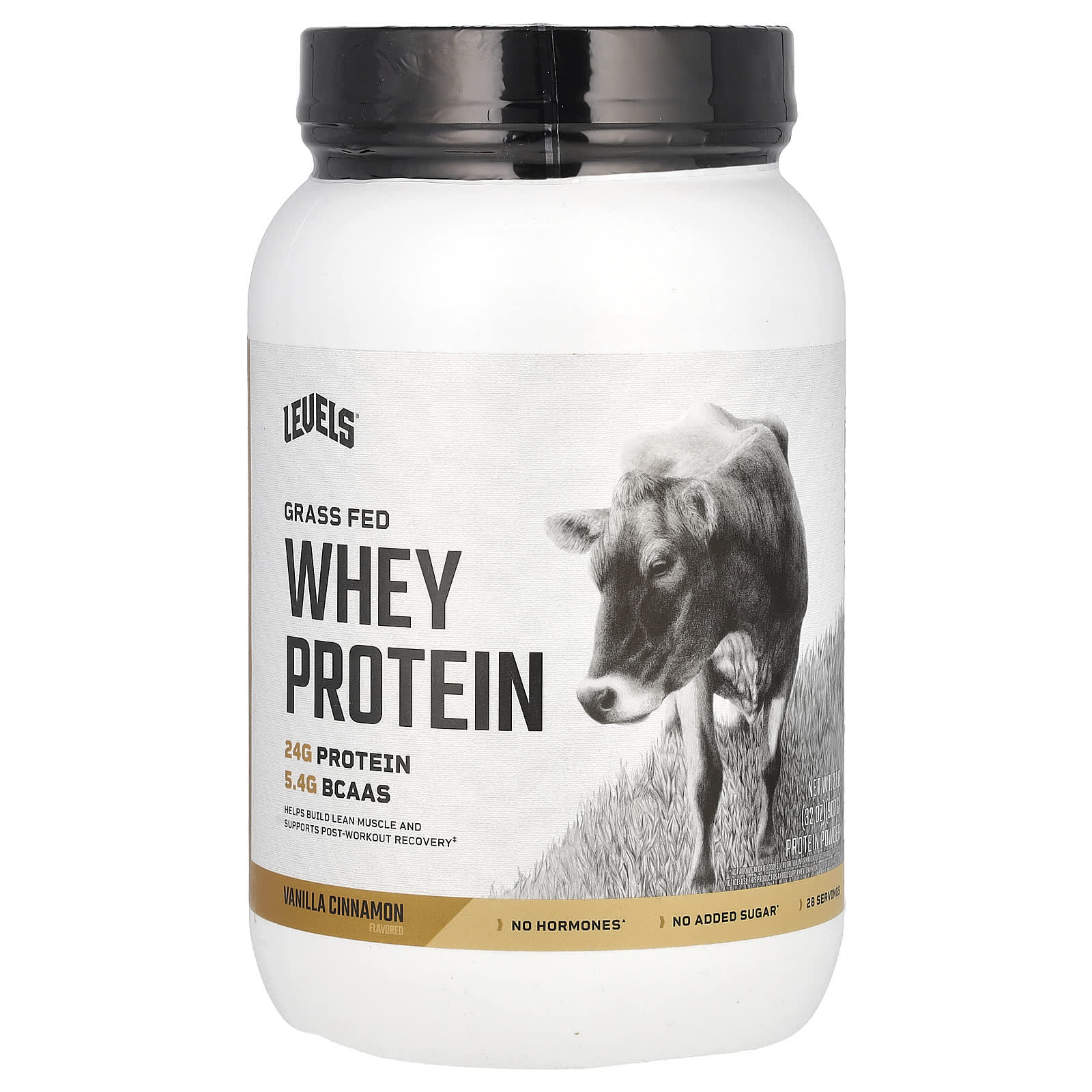 

Levels, Grass-Fed Whey Protein Powder, Vanilla Cinnamon, 2 lb (907 g)