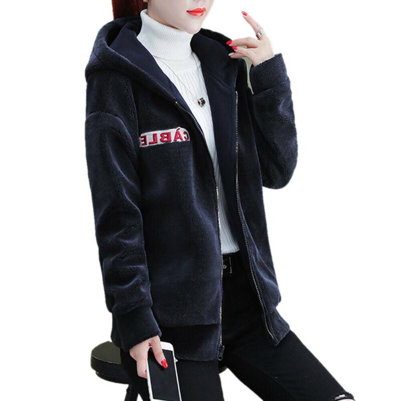 Abrigos con capucha con cremallera Chaquetas sueltas de manga larga para  mujeres Ropa de abrigo de invierno comprar a buen precio — entrega  gratuita, reseñas reales con fotos — Joom