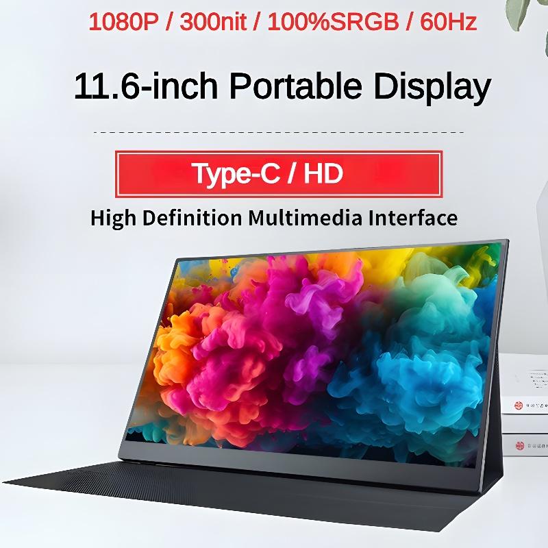 

Портативный монитор 11,6-дюймовый HD светодиодный дисплей ноутбук монитор HDMI порт дорожный монитор для Raspberry Pi/ноутбука/PS3/PS4 Xbox