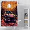 Shower Luxury Sports Car Logo Curtain Waterproof Polyester Fabric Paint Colorful Bath Curtains Home Bathroom Decor With Hook