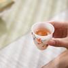 SUSHI CERAMICS Ice Jade Porcelain Tea Set - Persimmon Ruyi San Cai Gaiwan & 2 Teacups
