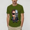 Terminator 80s Unisex T Shirt Funny Tee Shirt Short Sleeve Round Neck Tshirt Cotton Birthday Present Tops