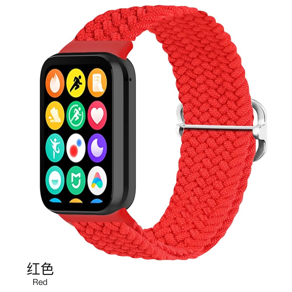Nylon Loop Strap for Xiaomi Mi Band 9/8 Pro Bracelet AccessoriesCorrea for Redmi Watch 5/4 Belt Smartwatch Replacement Wristband