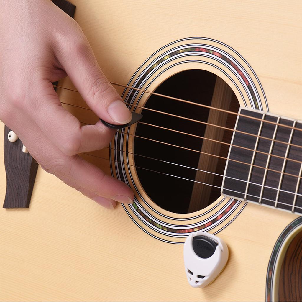 Guitar Accessories Kit Includes 15pcs Silicone Guitar Finger Protectors + 10pcs Guitar Picks for Acoustic Guitar