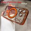 Clear Magnetic Mobile Phone Cases For Iphone 16 Shockproof Ring Cover Stand