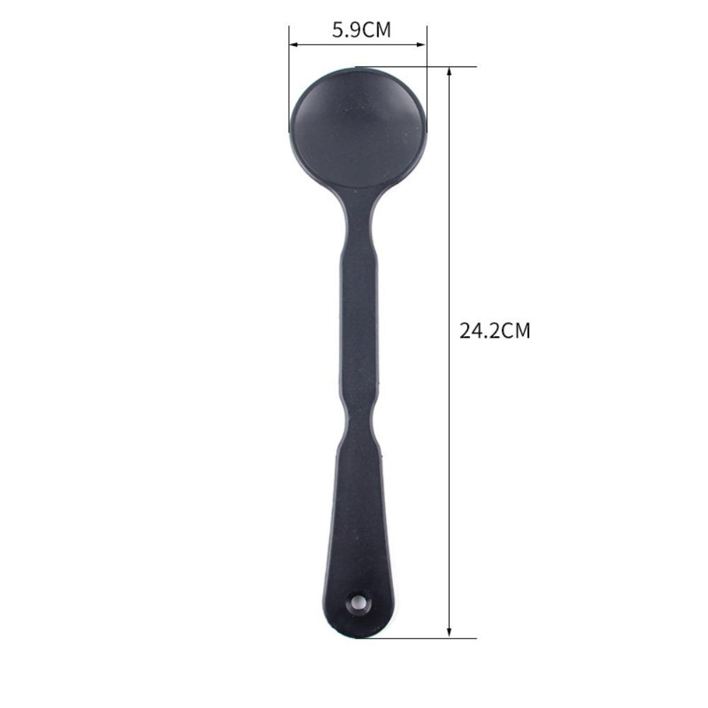 

Frosted Transparent Eye Occluder Handheld Eye Occlusion Spoon Portable Eye Patch For Vision Test B Black