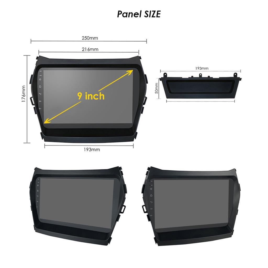 Ossuret Carplay 4G LTE 2 Din Android 12 Car Radio Multimedia Video Player for Hyundai Santa Fe 3 2013-2017 IX45 Navigation intelligent RDS GPS Stereo