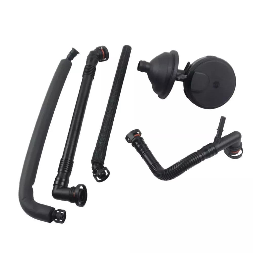 5Pcs PCV Crankcase Vent Valve & Breather Hose Kit For BMW E46 325i 330i 325Xi