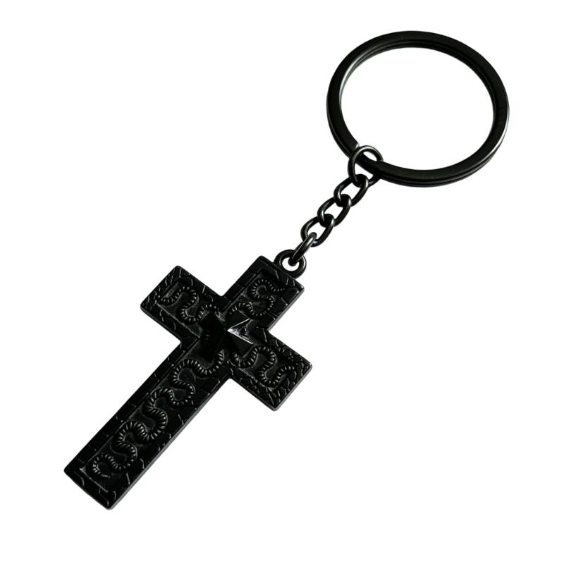 

Artistic Crosses Key Holder With Hide Chamber For Small Items Keys Purses And More Strong Metal Materials чёрный