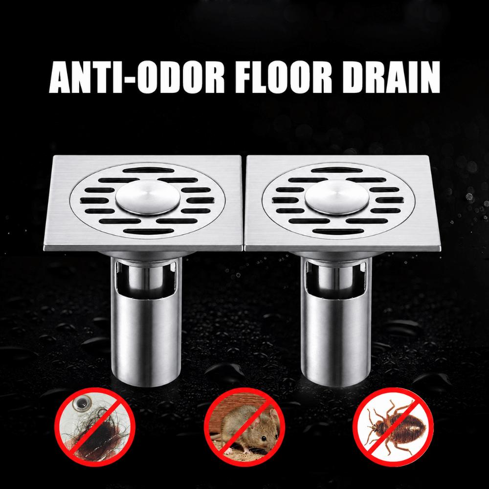 304 Stainless Steel Floor Drain Removable Cover Sink Strainer Durable Drain Protector Shower Area