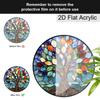 Acrylic Colorful Tree of Life Suncatcher Stained Glass Effect Window Hanging Ornament Spiritual Home Decor Gifts