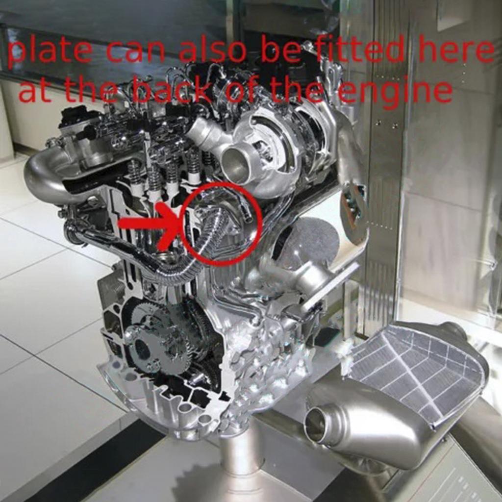 EGR-Ventil-Blindplatte für Trafic Vivaro Megane Laguna Safrane Scenic Latitude M9R