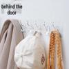 Punch-Free Six-Link Coat Hook: Sturdy, Thickened Door Hook for Clothes