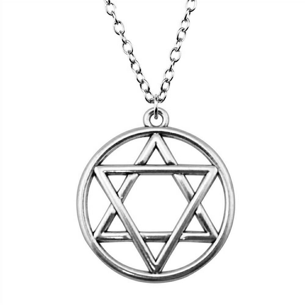 Witch Knot Pendant Necklace Wiccan Celtic Occult Protection Jewelry 45cm or 70cm long chain