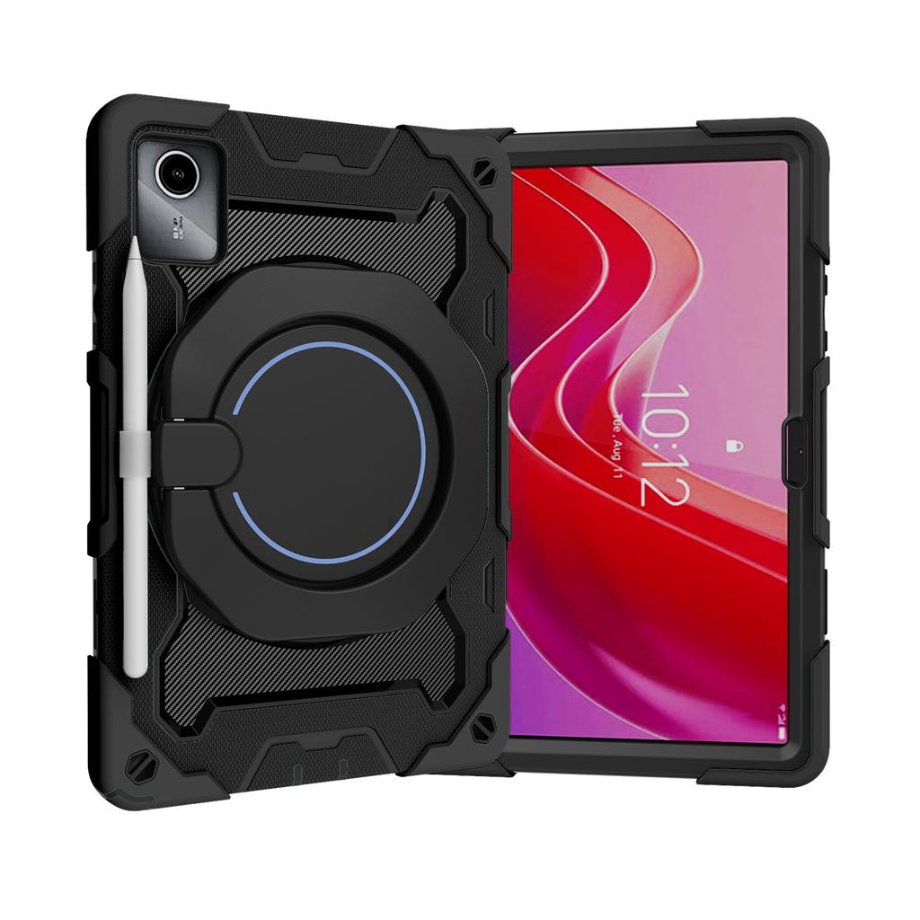 Armor Rotatable Stand Case For Lenovo Xiaoxin Pad 2024 Tab M11 TB-330FU 331FC 11" Heavy Duty Cover With Handle Grip Shockproof