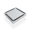 Modern Square Pattern Copper Bathroom Floor Drain Black Gold Brushed Shower Strainer with Tile Insert for Hotels and Bathtubs